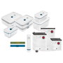 Zwilling 36815-015-0 Fresh&Save Family Set - Envasadora al Vacío con 2 Recipientes de 2300 ml Plástico y 7 Bolsas, Sellado al Vacío, Botones, Azul y Blanco