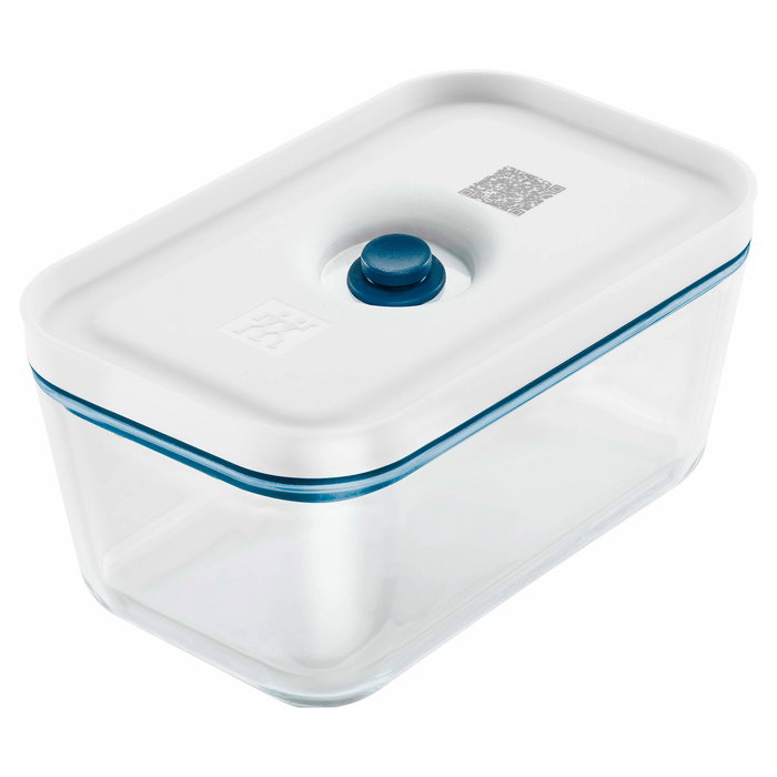 Zwilling 36815-015-0 Fresh&Save Family Set - Envasadora al Vacío con 2 Recipientes de 2300 ml Plástico y 7 Bolsas, Sellado al Vacío, Botones, Azul y Blanco