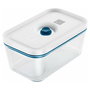 Zwilling 36815-015-0 Fresh&Save Family Set - Envasadora al Vacío con 2 Recipientes de 2300 ml Plástico y 7 Bolsas, Sellado al Vacío, Botones, Azul y Blanco
