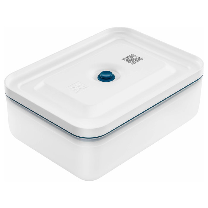 Zwilling 36815-015-0 Fresh&Save Family Set - Envasadora al Vacío con 2 Recipientes de 2300 ml Plástico y 7 Bolsas, Sellado al Vacío, Botones, Azul y Blanco