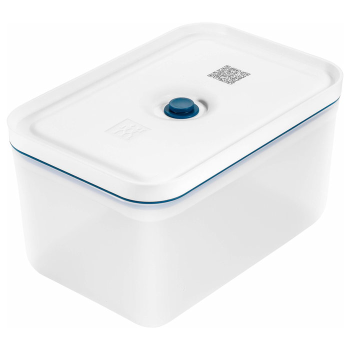 Zwilling 36815-015-0 Fresh&Save Family Set - Envasadora al Vacío con 2 Recipientes de 2300 ml Plástico y 7 Bolsas, Sellado al Vacío, Botones, Azul y Blanco