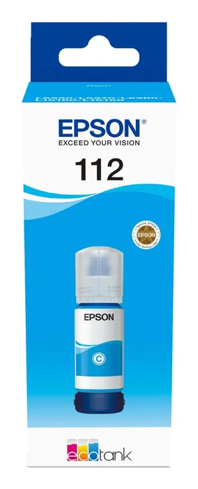 Epson EcoTank 112 Cartucho de Tinta Cian Original 70ml Epson EcoTank 112 Cartucho de Tinta Cian Original 70ml