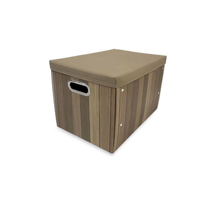 Inde Caja de Cartón Multiusos con Tapa 38 x 26 x 24.5 cm - Dimensiones Ancho 28.7 cm, Alto 4.2 cm, Largo 40.8 cm (12 Unidades)