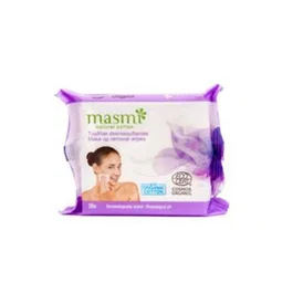 MASMI Toallitas Desmaquillantes Ecológicas con Aloe Vera y Manzanilla - 20 Ud.