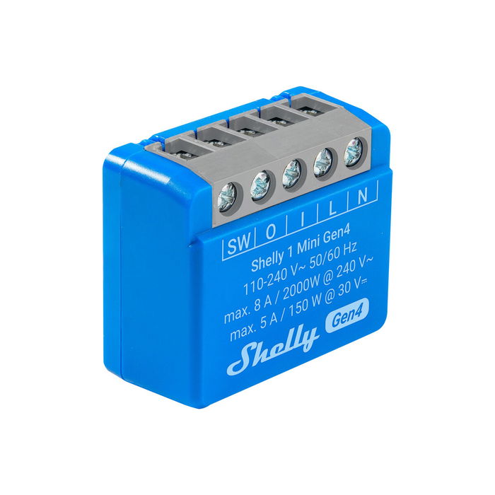 Shelly Módulo switch Mini 1 Gen4 Wi-Fi BT