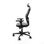 PIQUERAS Y CRESPO Silla de oficina Jorquera Gris y Negro con Mecanismo Sincro
