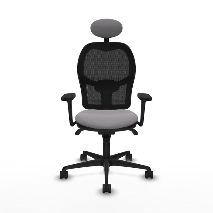 PIQUERAS Y CRESPO Silla de oficina Jorquera Gris y Negro con Mecanismo Sincro PIQUERAS Y CRESPO Silla de oficina Jorquera Gris y Negro con Mecanismo Sincro