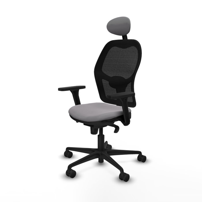 PIQUERAS Y CRESPO Silla de oficina Jorquera Gris y Negro con Mecanismo Sincro PIQUERAS Y CRESPO Silla de oficina Jorquera Gris y Negro con Mecanismo Sincro