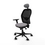 PIQUERAS Y CRESPO Silla de oficina Jorquera Gris y Negro con Mecanismo Sincro