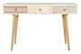 DKD Home Decor Consola Boho Blanco Natural 120 x 35 x 80 cm