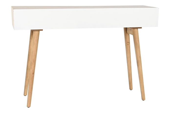DKD Home Decor Consola Boho Blanco Natural 120 x 35 x 80 cm