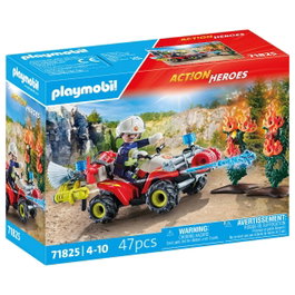 PLAYMOBIL Quad de Bomberos Action Heroes 71825