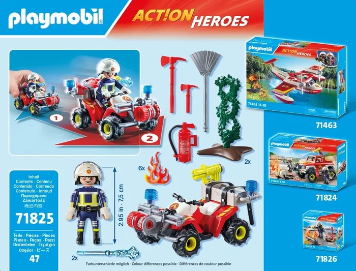 PLAYMOBIL Quad de Bomberos 71825 PLAYMOBIL Quad de Bomberos 71825