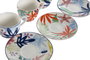 DKD Home Decor Conjunto de Taza y Platillo de Porcelana Surtido