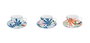 DKD Home Decor Conjunto de Taza y Platillo de Porcelana Surtido