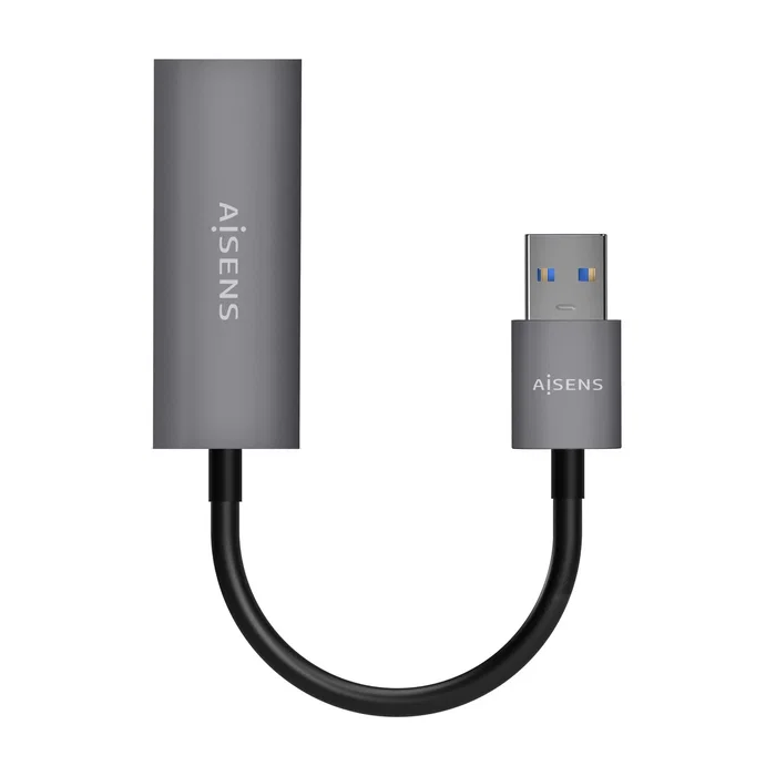 Aisens Conversor USB 3.0 a Ethernet Gigabit 10/100/1000 Mbps Gris 15cm