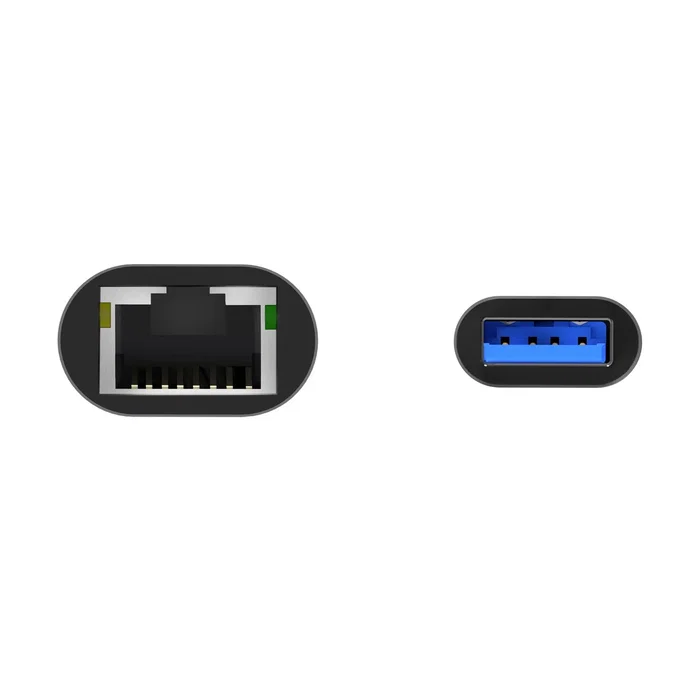 Aisens Conversor USB 3.0 a Ethernet Gigabit 10/100/1000 Mbps Gris 15cm