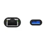 Aisens Conversor USB 3.0 a Ethernet Gigabit 10/100/1000 Mbps Gris 15cm