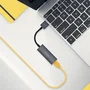 Aisens Conversor USB 3.0 a Ethernet Gigabit 10/100/1000 Mbps Gris 15cm