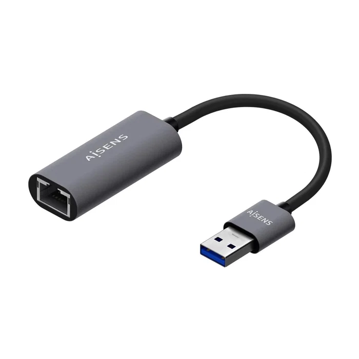 AISENS Conversor USB 3.0 a Ethernet Gigabit 10/100/1000 Mbps, Alámbrico, Gris, 15 cm AISENS Conversor USB 3.0 a Ethernet Gigabit 10/100/1000 Mbps, Alámbrico, Gris, 15 cm