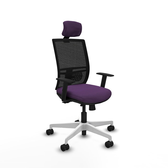 PIQUERAS Y CRESPO Silla de oficina Yunquera con mecanismo Sincro/Traslack Morado y Negro PIQUERAS Y CRESPO Silla de oficina Yunquera con mecanismo Sincro/Traslack Morado y Negro