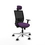 PIQUERAS Y CRESPO Silla de oficina Yunquera con mecanismo Sincro/Traslack Morado y Negro