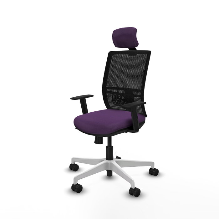 PIQUERAS Y CRESPO Silla de oficina Yunquera con mecanismo Sincro/Traslack Morado y Negro PIQUERAS Y CRESPO Silla de oficina Yunquera con mecanismo Sincro/Traslack Morado y Negro