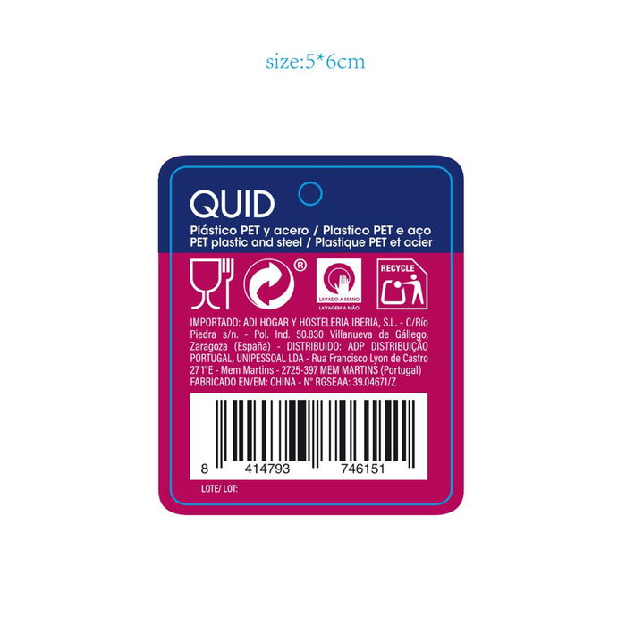 Botella Transporte Plástico Sarao Quid 0,75 L (24 Unidades)