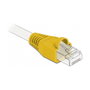 DeLOCK Alivio de tensión para conector macho RJ45, Amarillo, 20 piezas
