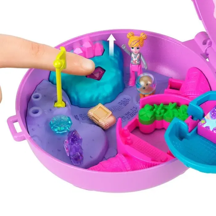 Polly Pocket JCB18 Juego de exploración espacial Juguete de viaje para niñas