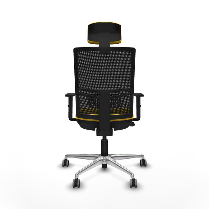 PIQUERAS Y CRESPO Silla de oficina Yunquera con mecanismo Sincro/Traslack, Amarillo y Negro PIQUERAS Y CRESPO Silla de oficina Yunquera con mecanismo Sincro/Traslack, Amarillo y Negro