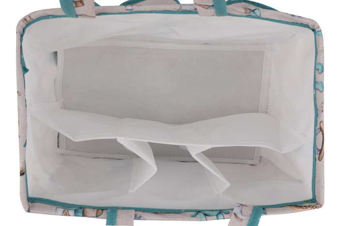 Aberto Design ALS-04348 Cesta de Fieltro Azul 30x21x20 cm Polipropileno