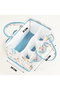 Aberto Design ALS-04348 Cesta de Fieltro Azul 30x21x20 cm Polipropileno