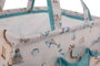 Aberto Design ALS-04348 Cesta de Fieltro Azul 30x21x20 cm Polipropileno