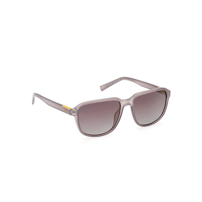 Timberland Gafas de Sol TB9311 20H para Hombre - Montura Cuadrada Gris, Cristal Polarizado Marrón, Ancho 145 mm, Diámetro 56 mm, Puente 16 mm