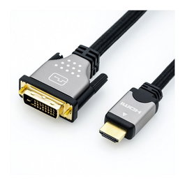 ROLINE Cable Adaptador HDMI a DVI 5 m, Negro/Plata