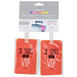 Jet Lag Juego de 2 Portaetiquetas para Maleta - Identifica tus Equipajes Fácilmente