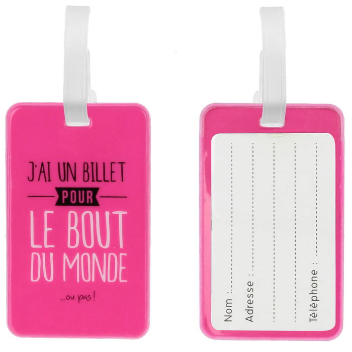 Jet Lag Juego de 2 Portaetiquetas para Maleta - Identifica tus Equipajes Fácilmente