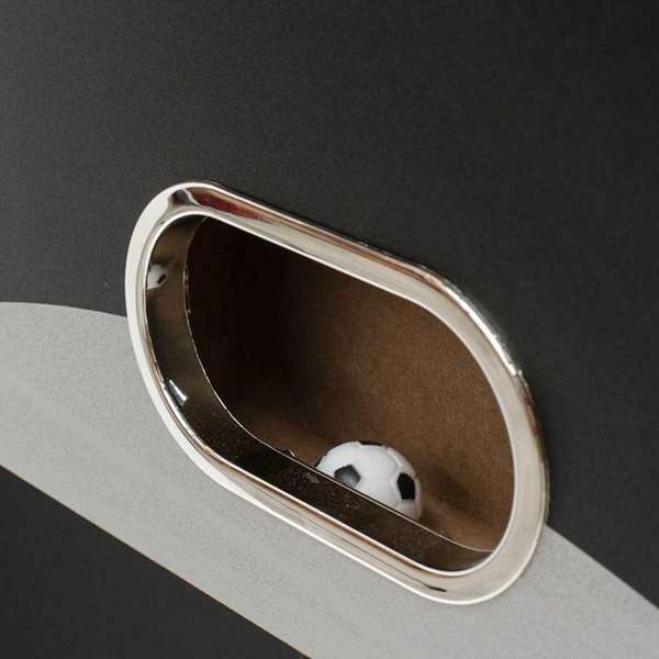 Ociotrends Futbolín Silver Jugadores Piernas Abiertas 139x87x73 cm