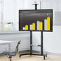 AISENS Soporte de Suelo FT100TE-403 para TV 60-100 Pulgadas con Ruedas y Manivela