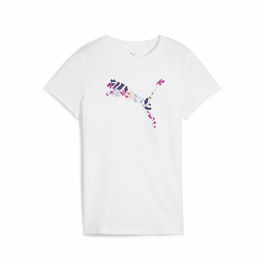 Camiseta de Manga Corta Mujer Puma Graphics Floral Blanco (M)