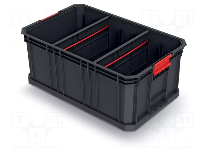 KISTENBERG Contenedor con particiones Negro Modular Solution KISTENBERG Contenedor con particiones Negro Modular Solution