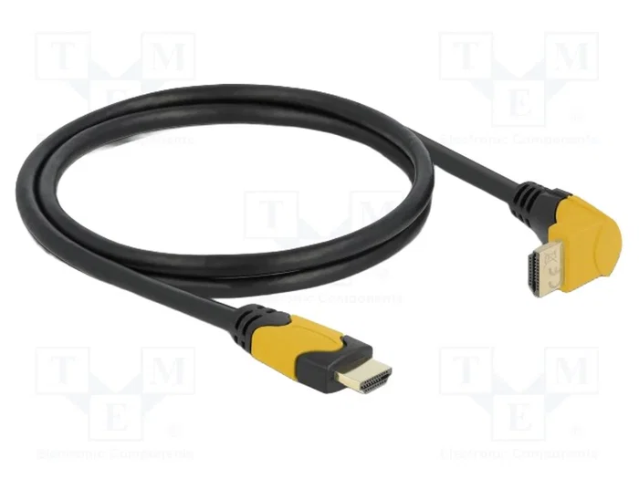 DeLOCK Cable HDMI High Speed 8K 60Hz 48 Gbps 1 m con conector 90° hacia arriba DeLOCK Cable HDMI High Speed 8K 60Hz 48 Gbps 1 m con conector 90° hacia arriba