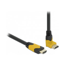 DeLOCK Cable HDMI de Alta Velocidad 8K 60 Hz 1 m, Conector Angular 90° Arriba