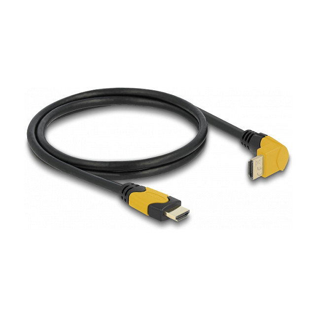 DeLOCK Cable HDMI de Alta Velocidad 8K 60 Hz 1 m, Conector Angular 90° Arriba