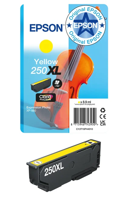 Epson 250XL Cartucho de Tinta Amarillo Epson 250XL Cartucho de Tinta Amarillo