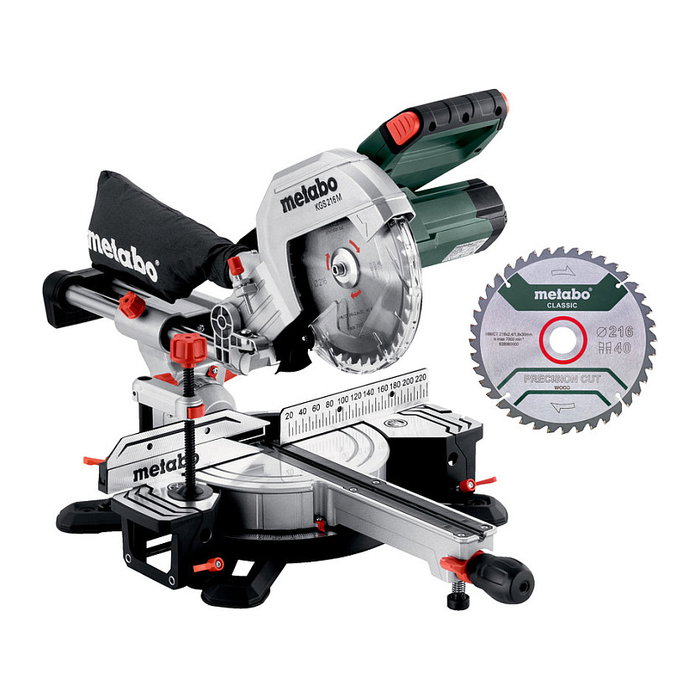 Metabo KGS 216 M Set con Hoja de Sierra Metabo KGS 216 M Set con Hoja de Sierra