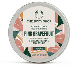 The Body Shop Manteca Corporal Pink Grapefruit 50 ml Hidratante 96h con Karité y Sésamo para Piel Seca Vegana