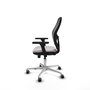 PIQUERAS Y CRESPO Silla de oficina Jorquera Blanco/Negro con Mecanismo Sincro/Traslack