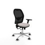 PIQUERAS Y CRESPO Silla de oficina Jorquera Blanco/Negro con Mecanismo Sincro/Traslack